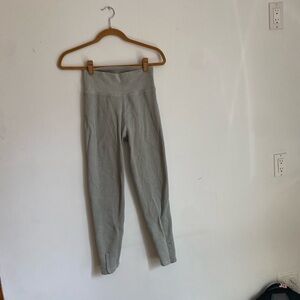 Gray High-Waisted Leggings